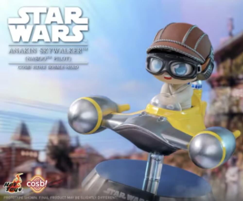 Star Wars x Disney x Cosbi Rider Bobble Head Figurine, Anakin, Naboo Pilot - New